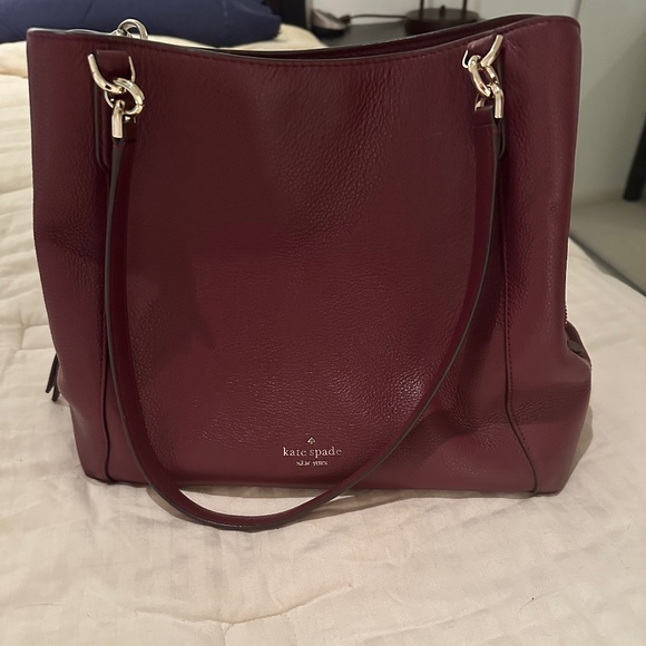 Kate Spade Burgundy Shoulder Bag - Picture 1 of 6